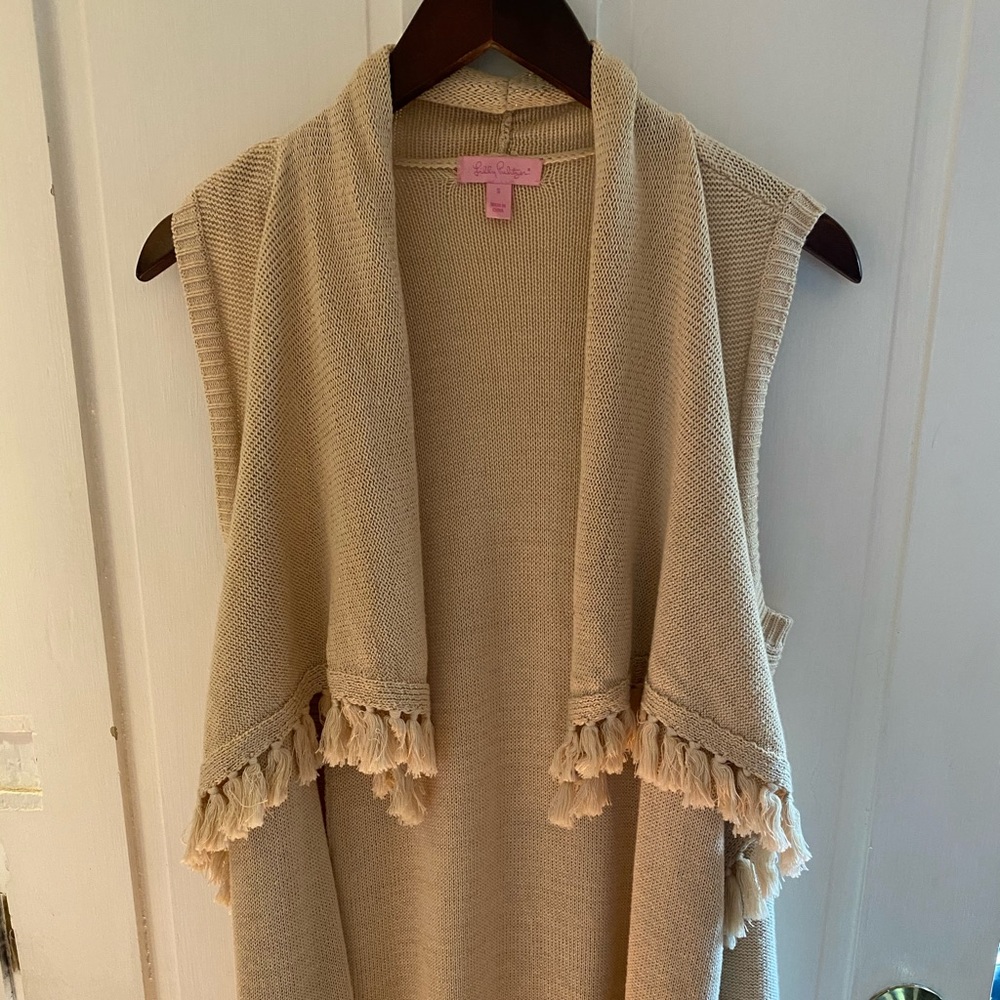 Lilly Pulitzer Sleeveless Draped Sweater